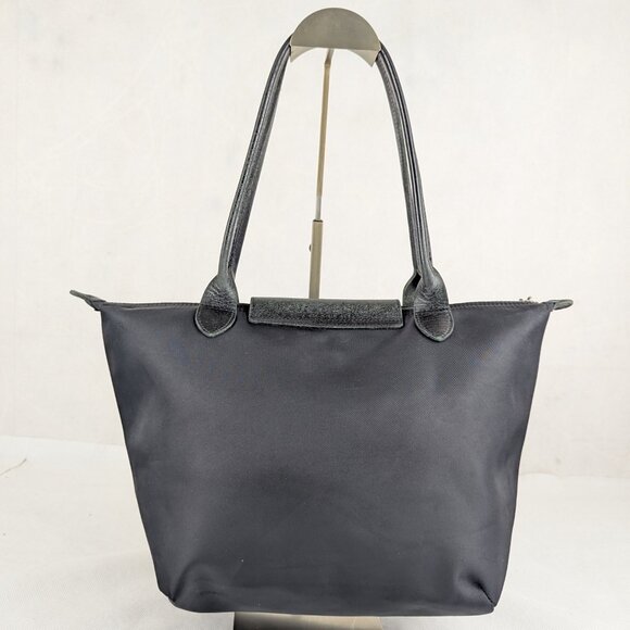 Longchamp Le Pliage Nylon Hobo Black Shoulder Bag Made in France. - Picture 2 of 16